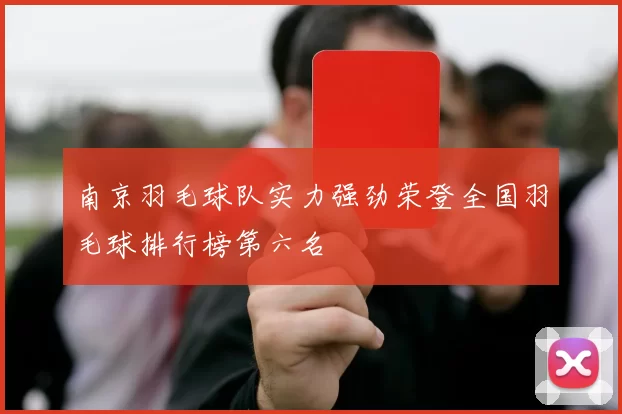 南京羽毛球队实力强劲荣登全国羽毛球排行榜第六名